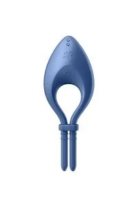 SATISFYER BULLSEYE ANILLO VIBRADOR - AZUL