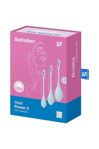 SATISFYER YONI POWER 2 KIT DE ENTRENAMIENTO AZUL