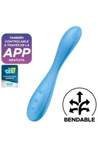 Vibratore punto G con app G Spot Flex 4+ azzurro