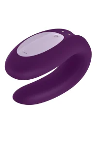 Vibratore per coppia Double Joy viola