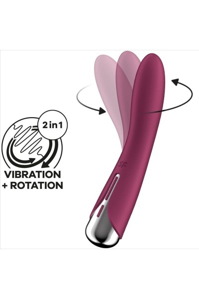 Vibratore punto G rotante Spinning 1 rosso