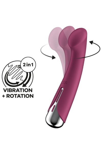 Vibratore punto G rotante Spinning 1 rosso