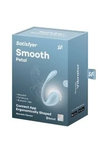 Vibratore punto G con app Smooth Petal azzurro