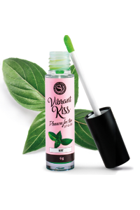 Gloss per sesso orale Vibrant Kiss gusto menta