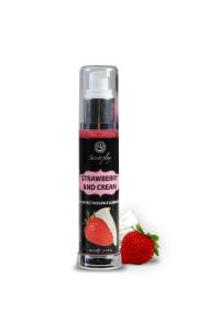 Lubrificante 2 in 1 effetto calore fragola e panna 50 ml