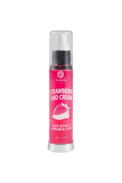 Lubrificante 2 in 1 effetto calore fragola e panna 50 ml