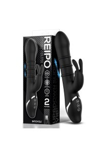 Vibratore rabbit con anelli e movimento su e giù Reipo