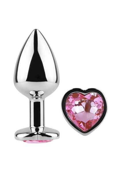 Plug anale Secret Pleasure Heart fucsia 7 cm