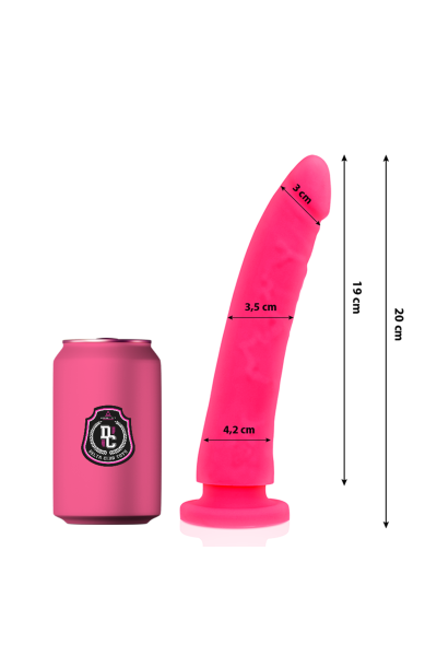 Dildo realistico in silicone rosa 20 cm