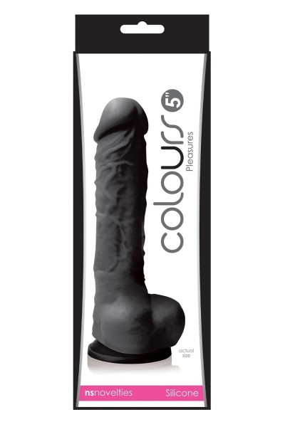 Dildo realistico Colours Pleasure 18,5 cm nero