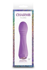 Mini vibratore Charms Flora viola