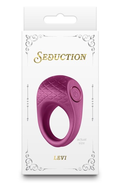 Anello vibrante Seduction Levi borgogna