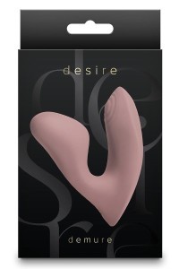 Stimolatore vaginale clitorideo Demure rosa