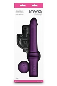 Vibratore con spinta e supporto Inya Super Stroker viola