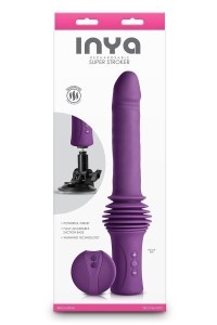 Vibratore con spinta e supporto Inya Super Stroker viola