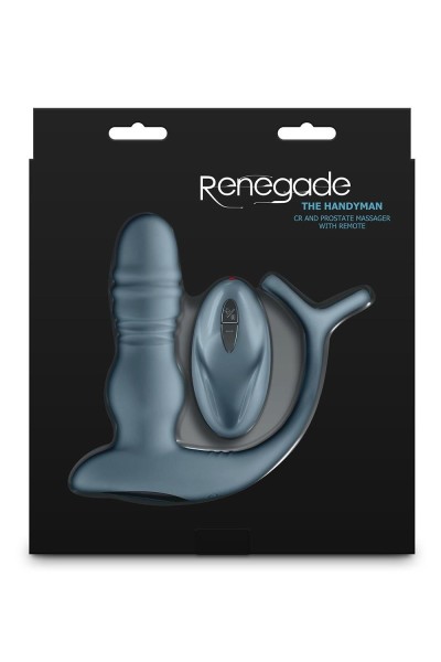 Stimolatore prostatico con anello fallico Renegade The Handyman