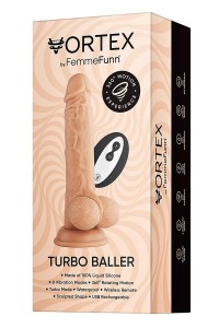 Vibratore realistico Vortex Turbo Baller natural