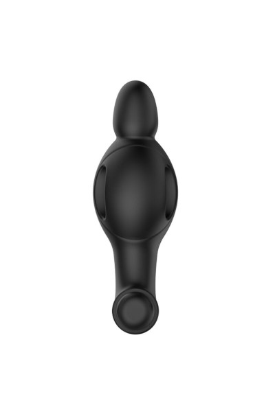 Plug anale vibrante in silicone nero