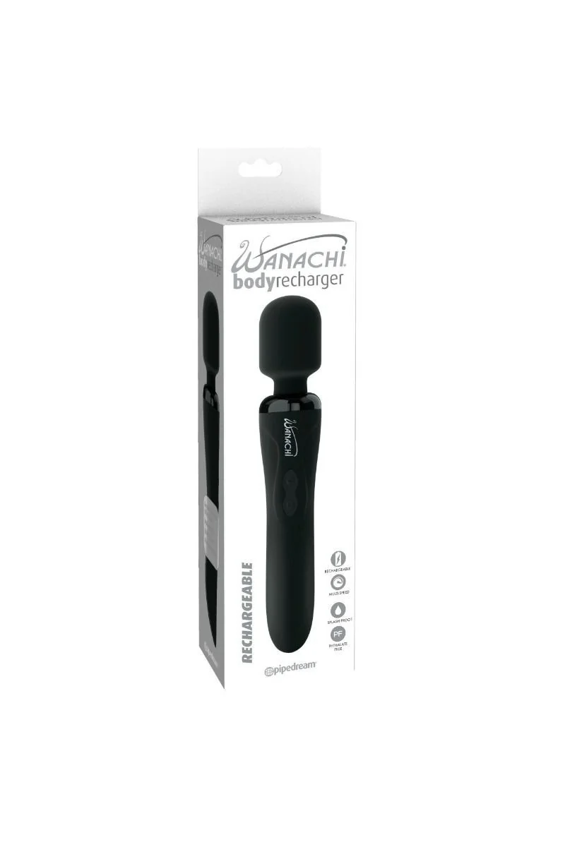 Stimolatore wand ricaricabile nero