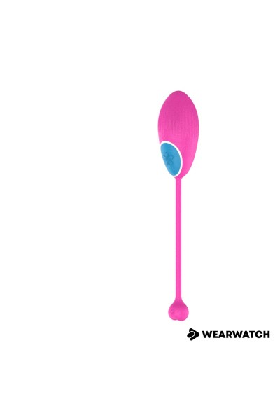 Uovo vibrante fucsia con tecnologia Watchme  con telecomando bianco