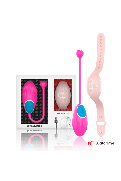 Uovo vibrante fucsia con tecnologia Watchme  con telecomando rosa