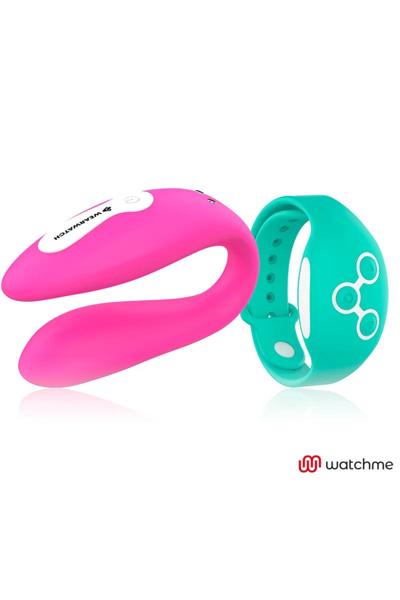 Vibratore per coppia fucsia con tecnologia Watchme