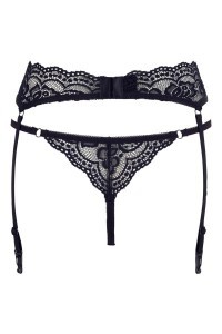 Tanga con reggicalze in pizzo