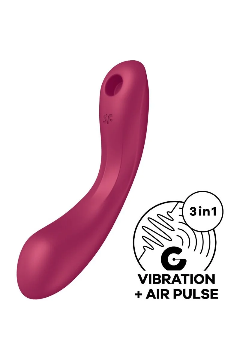 Vibratore punto G e succhia clitoride Trinity 1 rosso