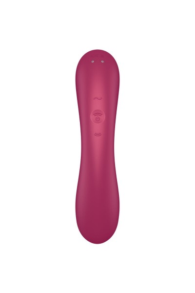 Vibratore punto G e succhia clitoride Trinity 1 rosso