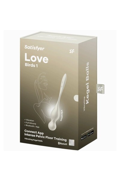 Palline vaginali vibranti Love Bird bianche