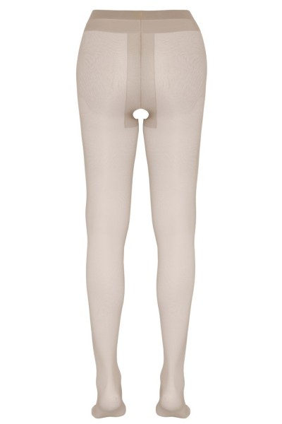 Collant aperti nude in satin e Lycra