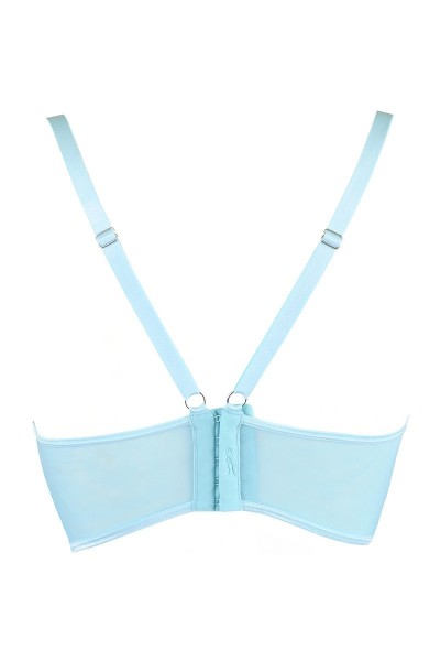 Reggiseno in pizzo azzurro V-10121