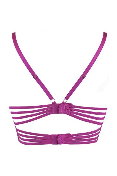 Reggiseno in pizzo fucsia V-9741