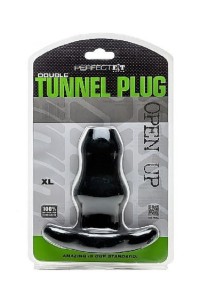 Plug anale Double Tunnel Plug XL nero