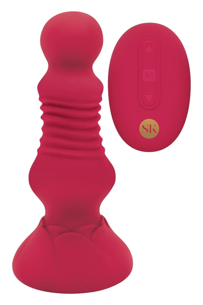 Vibratore anale con spinta Thrusting Rosebud