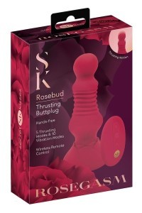 Vibratore anale con spinta Thrusting Rosebud