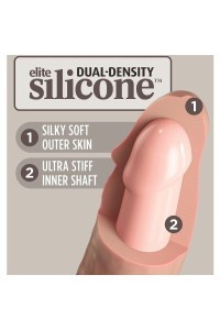 Imbracatura con dildo realistico ed anello con testicoli 20,3 cm