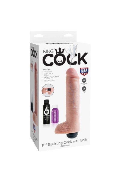 Dildo realistico eiaculante con testicoli 25,4 cm