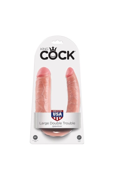 Dildo doppio 17,8 cm natural