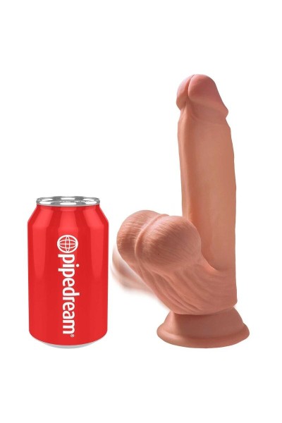 Dildo realistico Triple Density con testicoli oscillanti 21,5 cm natural