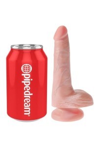 Dildo realistico con testicoli 13,5 cm natural