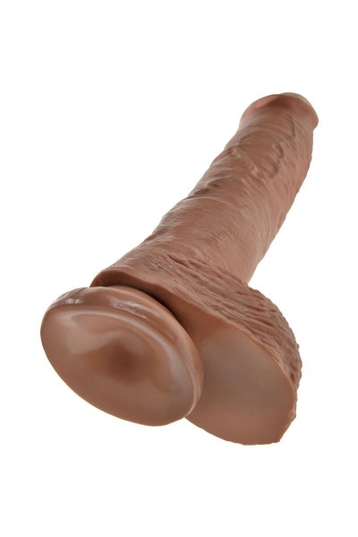 Dildo realistico con testicoli 19,8 cm caramel