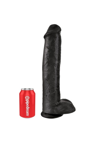 Dildo realistico con testicoli 34,2 nero