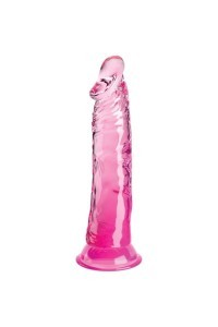 Dildo realistico rosa trasparente 19,7 cm