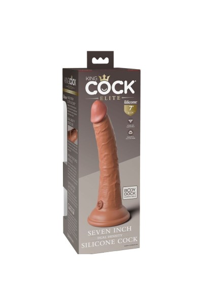 Dildo realistico Elite 17,8 cm caramel