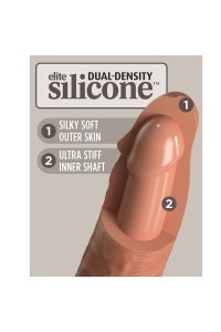 Dildo realistico Elite 20,3 cm caramel