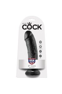 Dildo realistico  20,3 cm nero