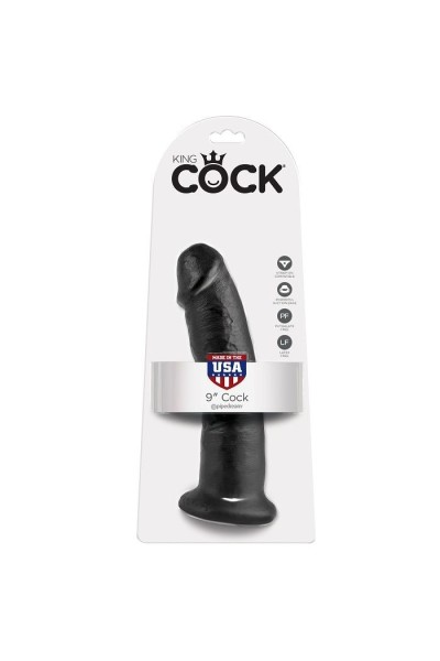 Dildo realistico  22,9 cm nero