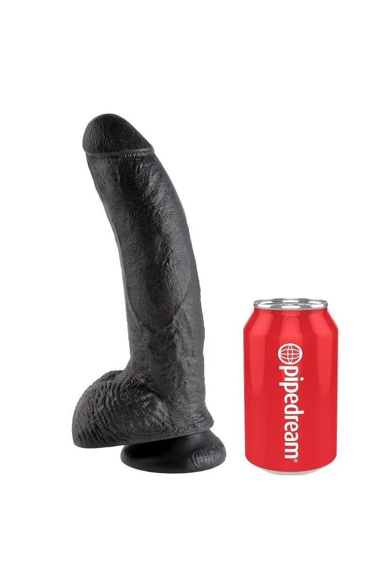 Dildo realistico 22,9 cm nero