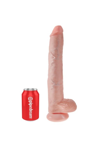 Dildo realistico con testicoli 35,6 cm natural